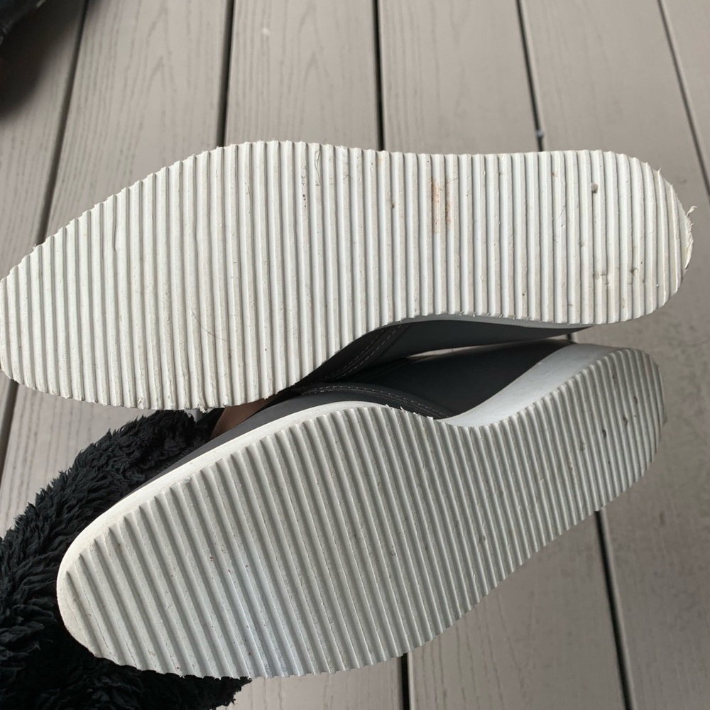 Everlane Charcoal Grey The Leather Street Shoe 8 - Picture 6 of 8